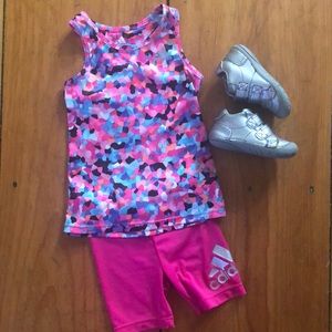 2T girls adidas suit